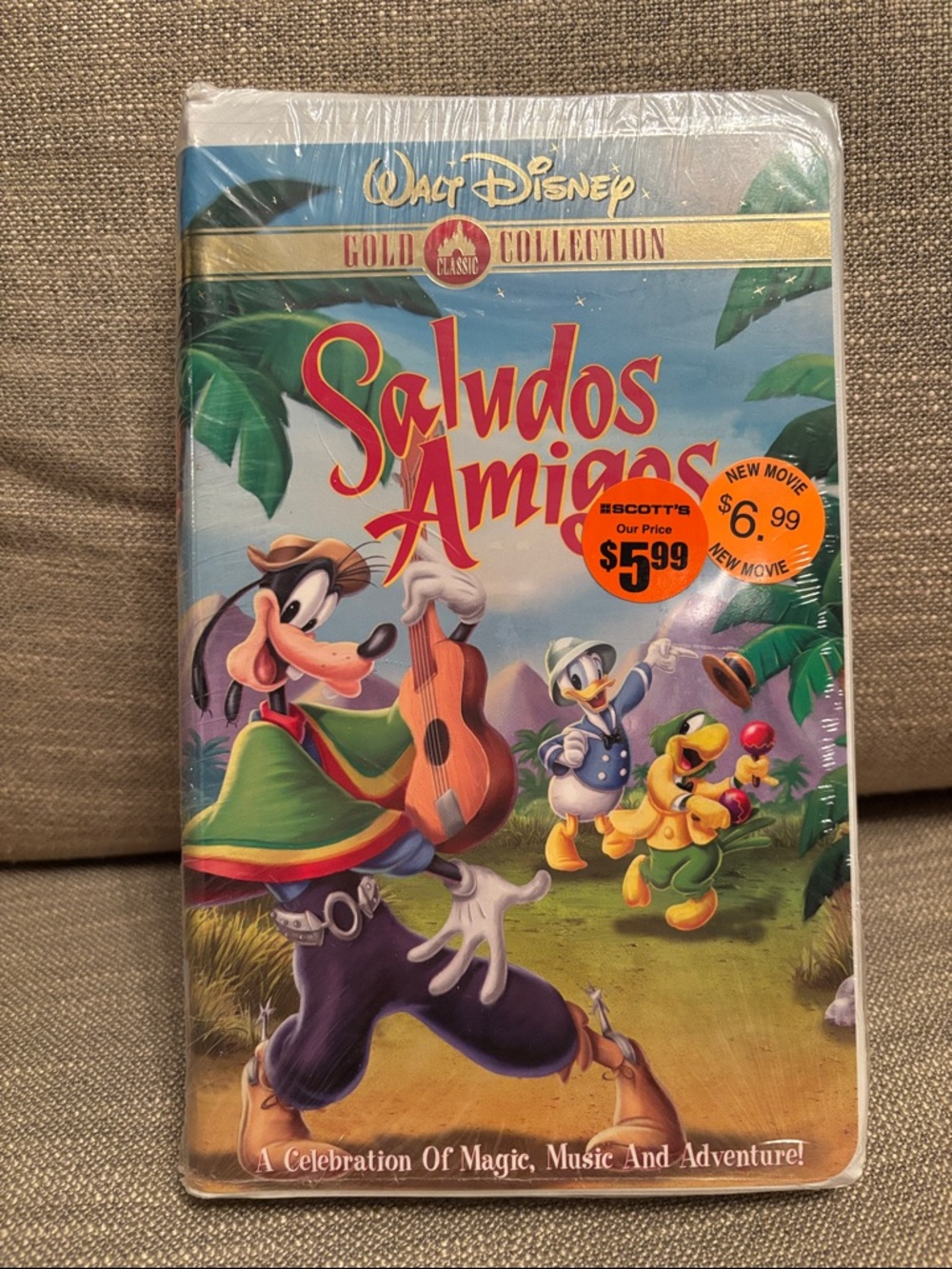 Walt Disney Gold Collection - Saludos Amigos VHS - Factory Sealed